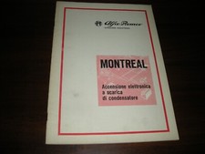 ALFA ROMEO MANUALE  PER ALFA ROMEO MONTREAL ACCENSIONE ELETRONICA A SCARICA 1970