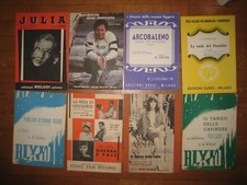 N. 8  SPARTITI MUSICALI DI VARIE CANZONI COME DA FOTO