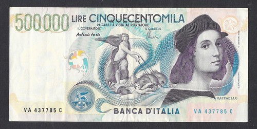 Italia banconota 500 - italia, 500.000