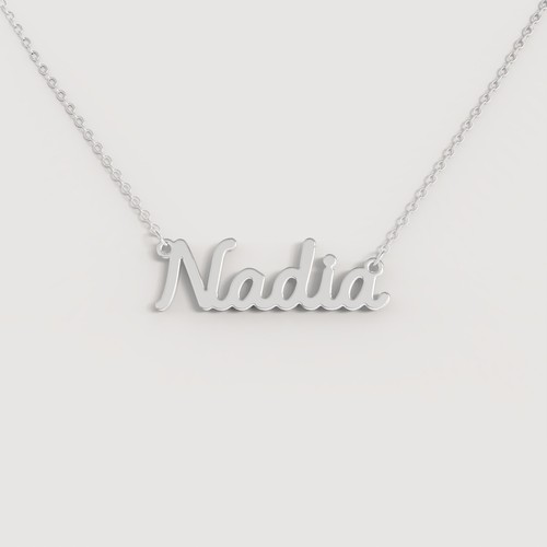 Collana nome donna acciaio - nome,