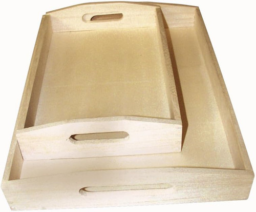 Set vassoi legno - vassoi, in