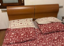 letto matrimoniale in noce con