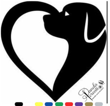 KIT 2 ADESIVI ILOVE CANE CUORE