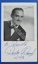 Autografo del cantante lirico