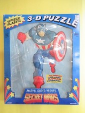 MARVEL SUPER HEROES SECRET WARS CAPTAIN AMERICA 3D PUZZLE 1985 CAPITAN GADGET