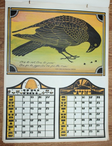 Calendario vintage 1973 - , terra