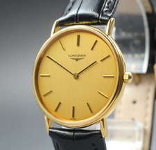 [N MINT++] Orologio Uomo Longines Grande Classique L4.637.2 33mm Quadrante Oro Quarzo