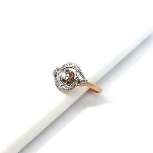 Anello tourbillon con - , diamanti