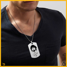 Collana militare con - , piastrina