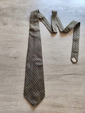 Cravatta vintage verde a pois rossi Made in Italy 100% seta