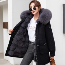Cappotto lungo pelliccia donna
