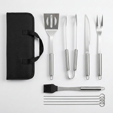 Set 9 Pezzi Utensili Barbecue