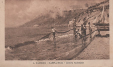 CARTOLINA  ROMA LAZIO GALLERIA NAZIONALE A.CAMPRIANI MARINA STORIA NON VIAGGIATA