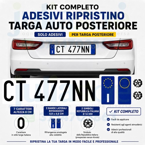 Adesivi per targa auto - adesivi,