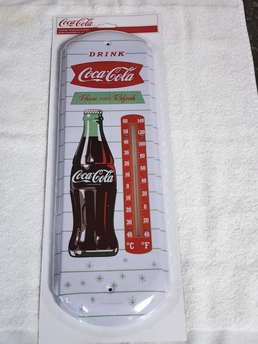 Termometro metallo coca - in,