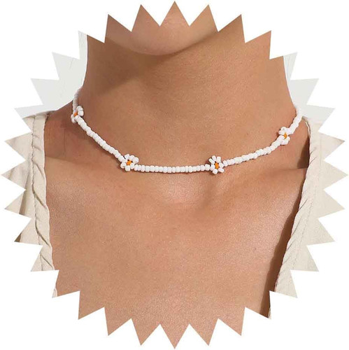 Collana perle semi - perle, di