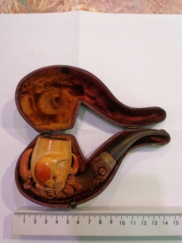 Antica pipa schiuma - schiuma, mare