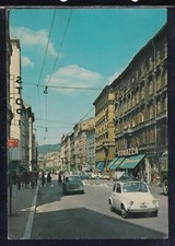 Cartolina Trieste Via G. Carducci AUTO FIAT 500FB541