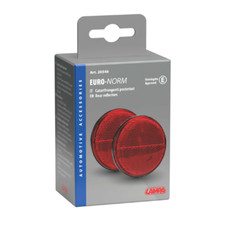 Catarifrangente Adesivo Rotondo Rosso 65mm Omologati 2 pezzi Esterno Auto Moto