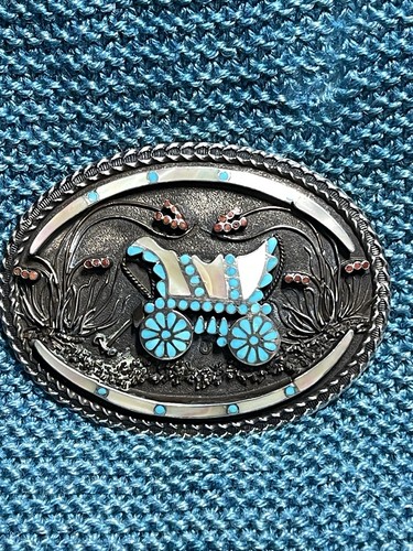 Fibbia corallo turchese - , carro