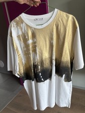 T-shirt Zara Bianca E Oro