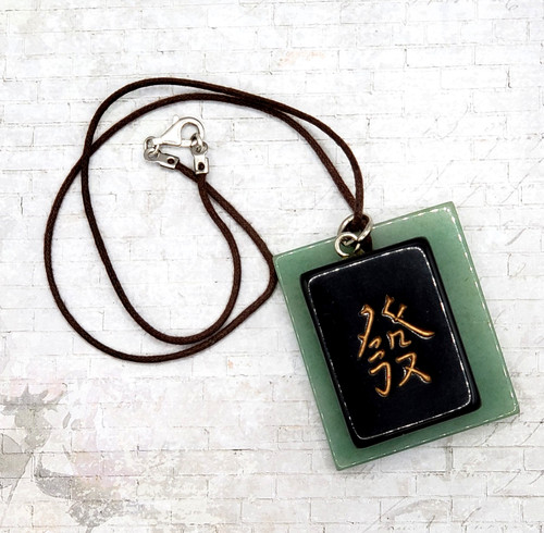 Collana cinese mahjong drago - mahjong,