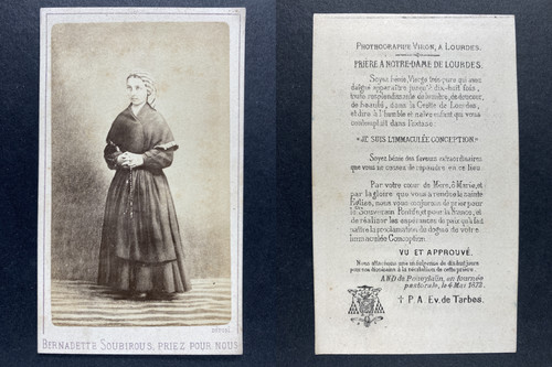 Bernadette soubirous cdv - bernadette,