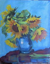 030708  Vaso con girasoli. Un