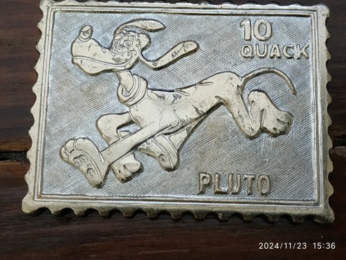 Placca francobollo pluto - pluto, w