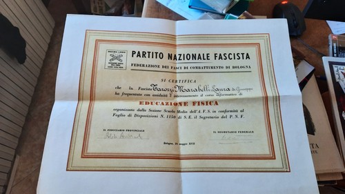 Diploma fasci combattimento - fasci,