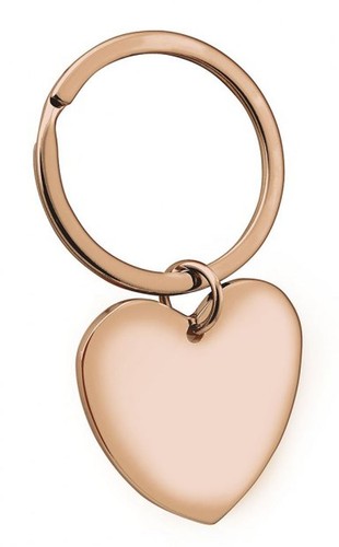 Portachiavi cuore oro rosa - cuore,