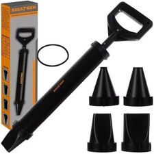 Pompa Pistola Manuale per Malta Stucco Stuccatura Calce Cemento Colla + 4 Ugelli