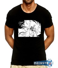 T-SHIRT MAGLIETTA CYGNUS HYOGA CRISTAL SAINT SEIYA CAVALIERI DELLO ZODIACO CIGNO