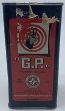 Scatola In Latta Polvere Da Sparo Per Caccia G.P. Polvere Italiana 250 Gr.