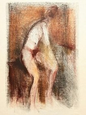 Giuseppe Ajmone "Senza titolo" Litografia - Anni '80 Firmata a mano.