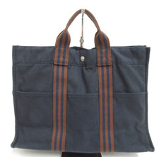 Autentica borsa tote in tela Hermes Fourre Tout MM F#47938