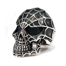 ANELLO BIKER GOTICO ARGENTO