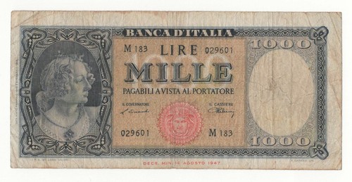 1000 lire italia - italia, di