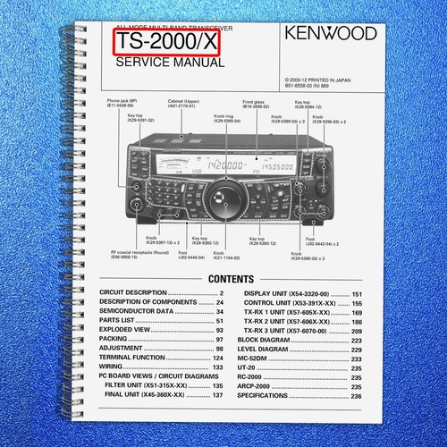 Kenwood 2000 2000x - ts-2000, ts-2000x