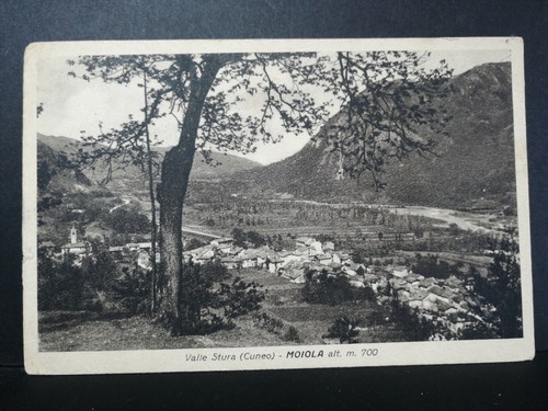 Cartolina valle stura moiola - valle,