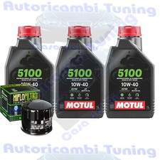Kit Tagliando Olio Motul 5100 10W40 + Filtro Per BMW C650 GT K19 2019