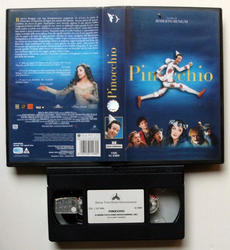 Vhs pinocchio roberto - vhs,