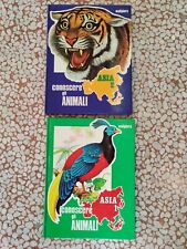 CONOSCERE GLI ANIMALI asia 1 e asia 2 malipiero 1973 2 volumi