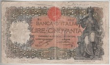 ITALIA - BANCONOTA 50 LIRE
