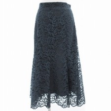 Gonna midi svasata in pizzo