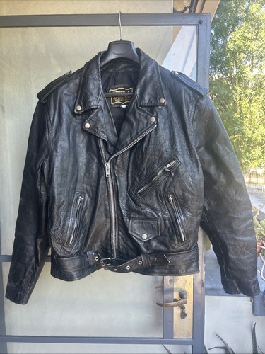 Splendida giacca biker vera
