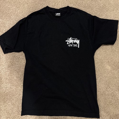 Shirt nera stussy new york - stussy,