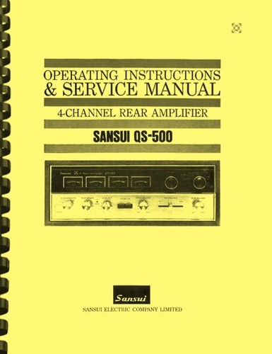 Amplificatore sansui 500 - sansui, qs-500