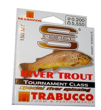 filo per mulinello alta visibilita pesca trota fiume torrente mulinello trabucco