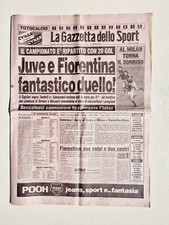 GAZZETTA DELLO SPORT 1 MARZO 1982 JUVENTUS - FIORENTINA - MILAN - INTER - CAVESE